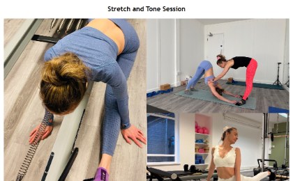 Irina K Fitness clients training collage